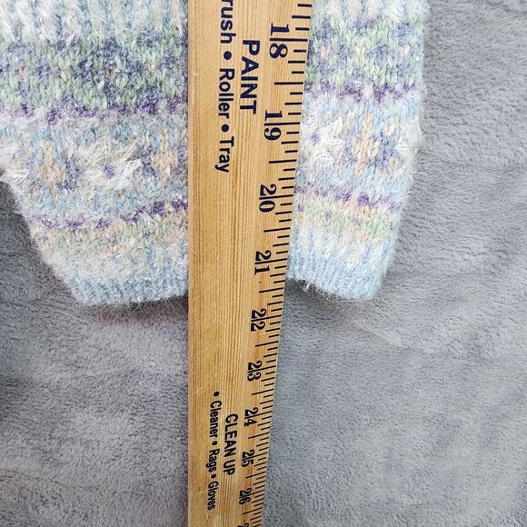 Vintage Monterey by Koret Sweater Women’s Large Angora Rabbit Hair Fair Isle Ski - Picture 10 of 12